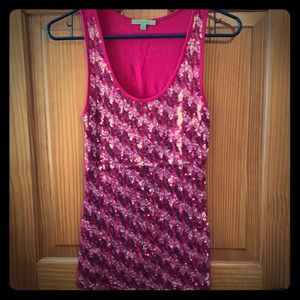 Sequin tank top